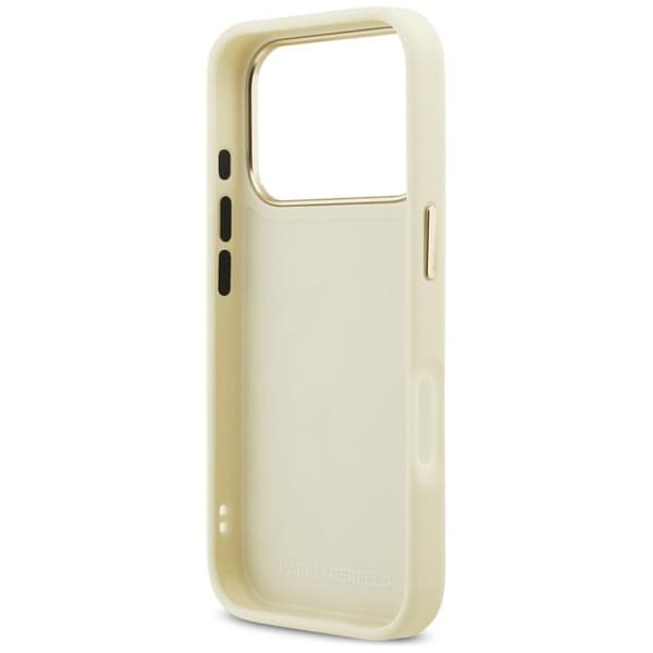 Karl Lagerfeld Mobilcover til iPhone 17 Pro Karl Script Logo - Beige