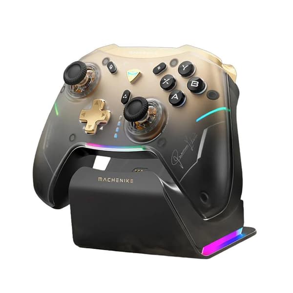 Machenike Trådløs Gaming Controller med Ladestation G5Pro - Sort/Guld