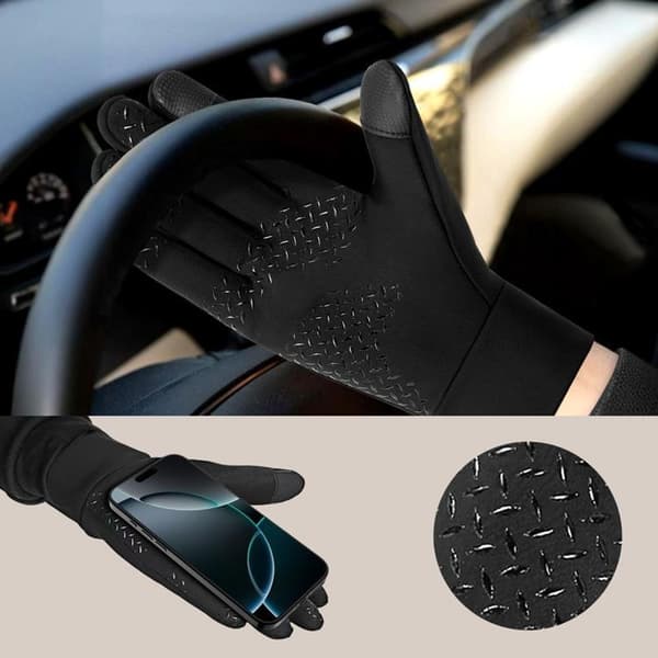 Tech-Protect WG01 Winter Touch Handsker/Handsker L - Sort
