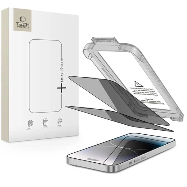 Tech-Protect [2-Pack] iPhone 14 Pro Härdat Glas Skärmskydd Privacy