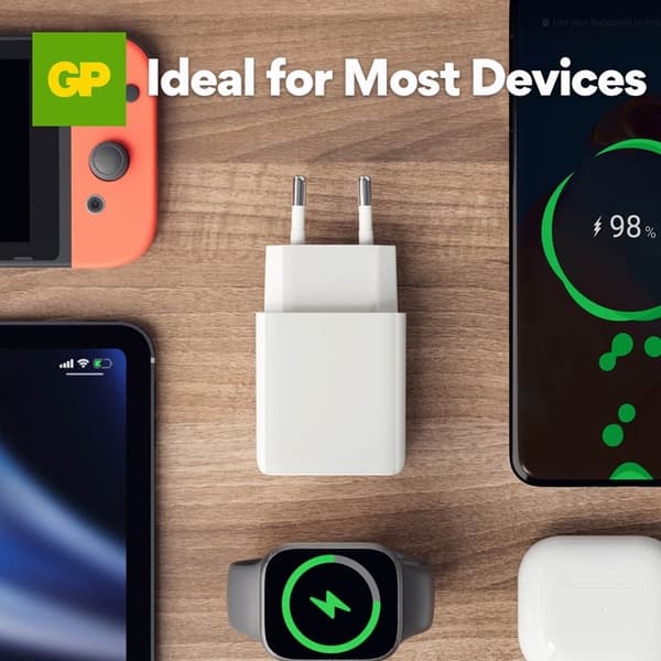 GP Vægoplader WM2B PD 20W USB-A+USB-C