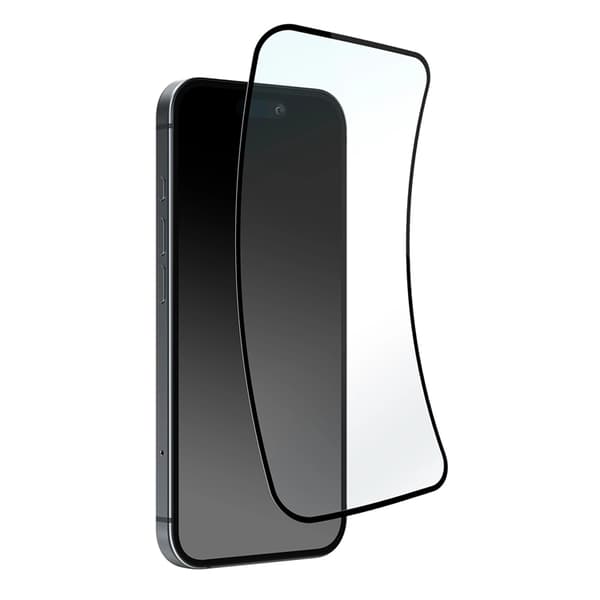 Puro iPhone 16 Plus Hybrid Glas Fleksibel D3O - Sort