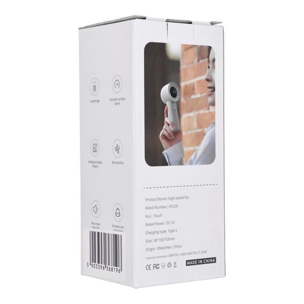 Bärbar fläkt HX-130 - Vit