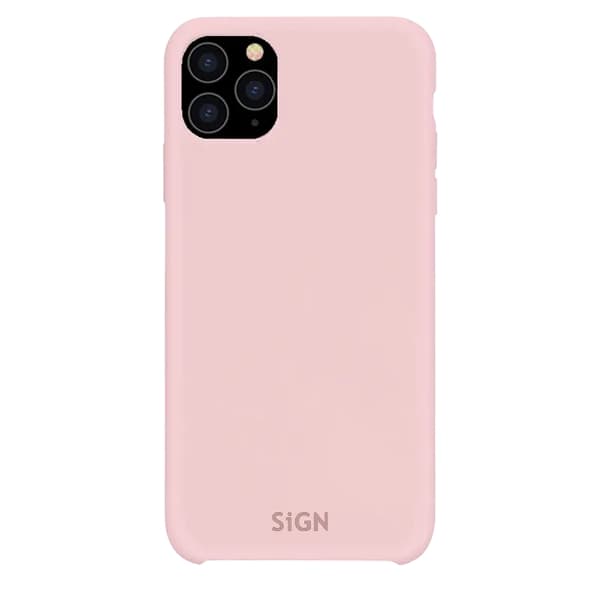 Sign iPhone 12 mini Etui Flydende Silikone - Lyserød