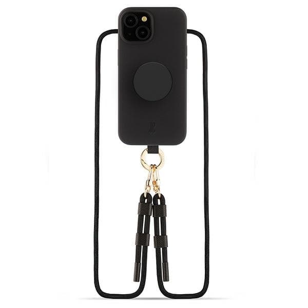Just Elegance Telefontaske til iPhone 15 3in1 PopGrip - Sort