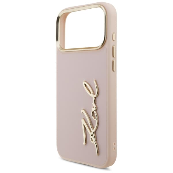 Karl Lagerfeld Mobilskal till iPhone 17 Pro Script Logo - Rosa