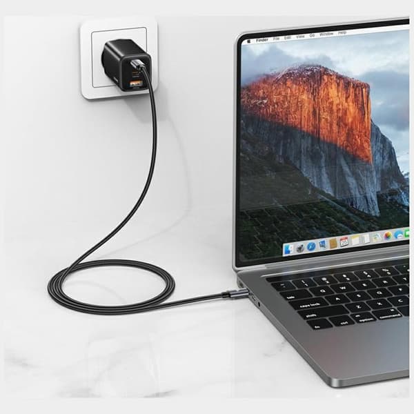 USAMS USB-C til USB-C 60W kabel 1m U91 - plettet