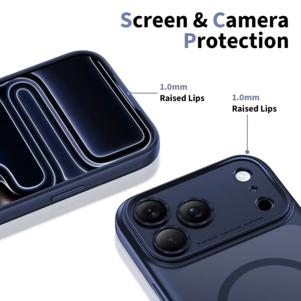 Tech-Protect Mobilskal till iPhone 17 Pro Max Magsafe Peak - Mörkblå
