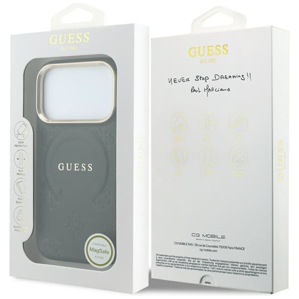 Guess Mobilskal För iPhone 18 Pro Max/17 Pro Max Magsafe Saffiano Peony