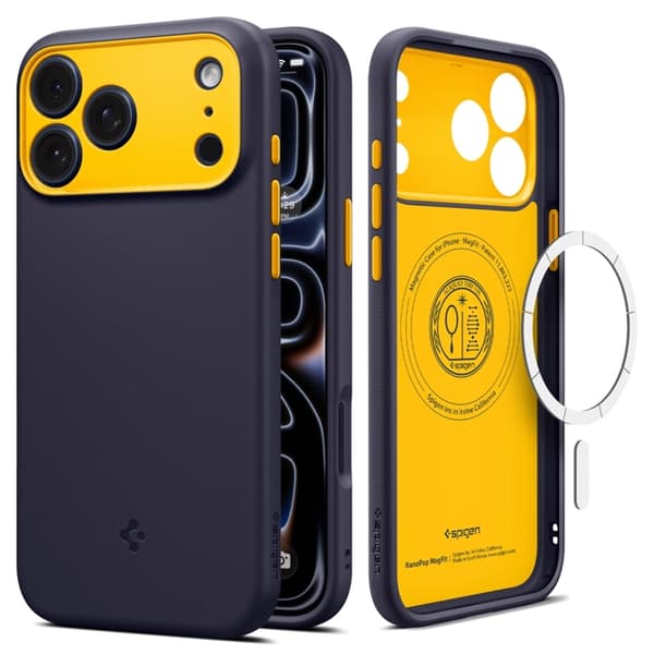 Spigen Mobilskal till iPhone 18 Pro Max/17 Pro Max Magsafe Nano Pop - Marinblå