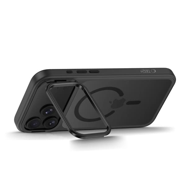 Tech-Protect Mobilcover Til iPhone 18 Pro Max Magsafe Magstand - Mat Sort