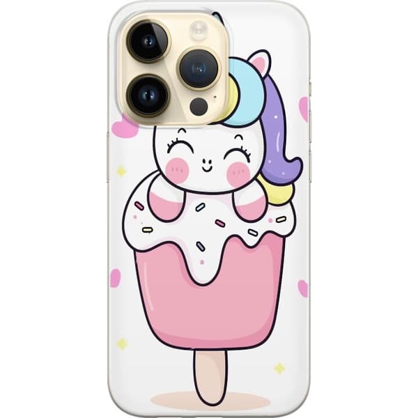 Telefontaske til Apple iPhone 15 Pro med Happy Unicorn