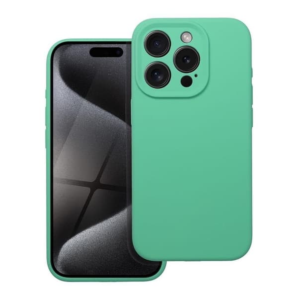 Telefontaske til iPhone 15 Pro Max Silikone 2mm - Mint
