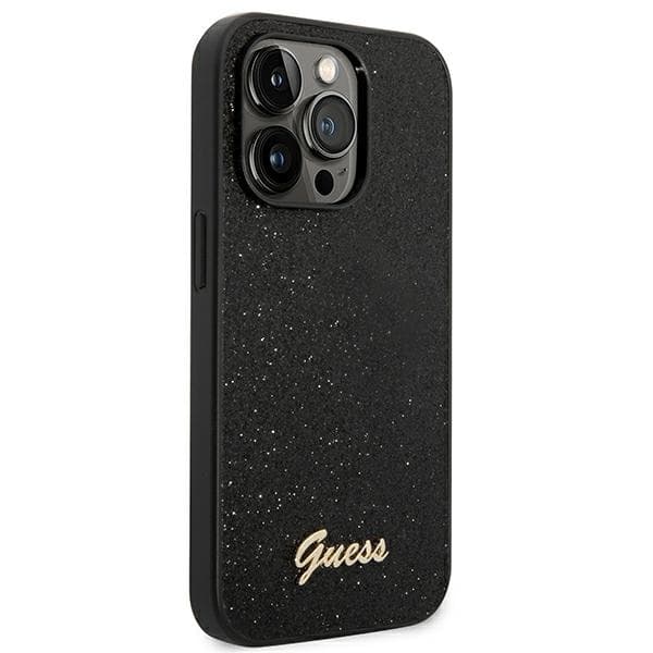 Guess Mobilskal till iPhone 14 Pro MagSafe Glitter Script