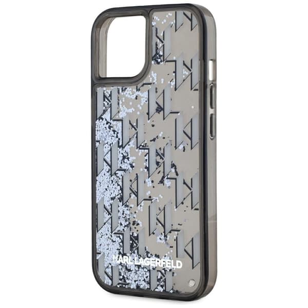 Karl Lagerfeld iPhone 15 Taske MagSafe Glitter Monogram Gradient