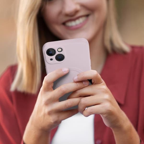 Mobilskal till iPhone 16 Plus MagSafe Silikon - Rosa