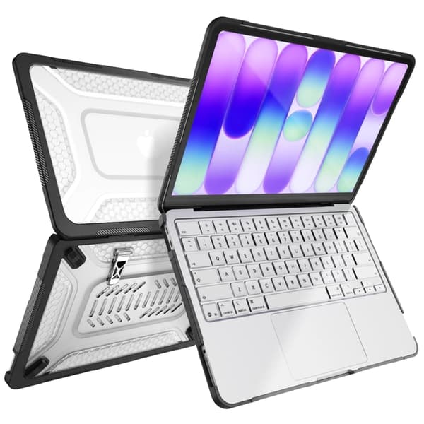Tech-Protect Cover til Macbook Neo 13\" (2026) Kevlar Pro - Klar/Sort