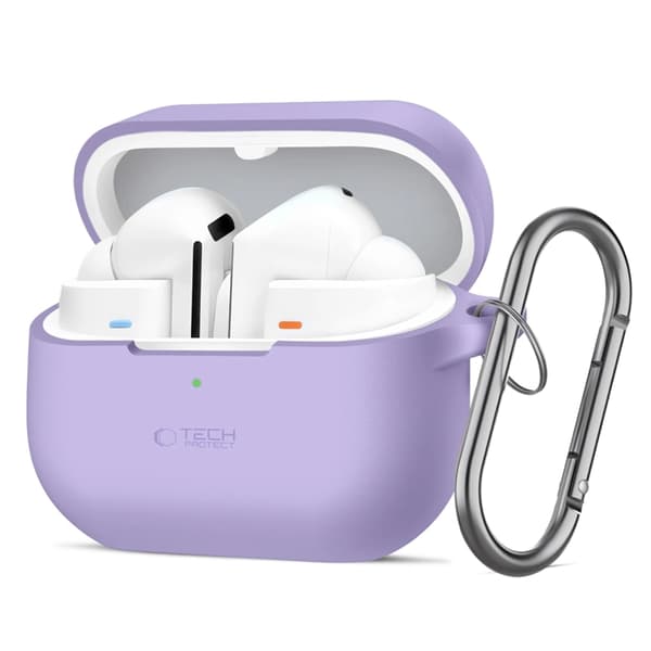 Tech-Protect Galaxy Buds 3/3 Pro Cover Silikonekrog - Lavendel