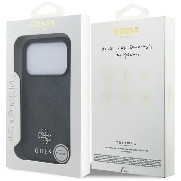 Guess Mobilskal För iPhone 18 Pro/17 Pro Magsafe 4G Small Classic Logo