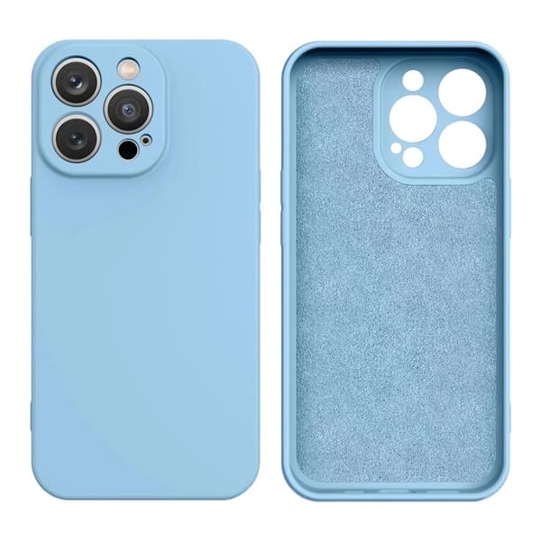 iPhone 16e silikonikuori - sininen