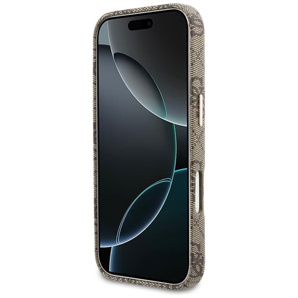Guess telefontaske til iPhone 17 Pro MagSafe 4G Script - Brun
