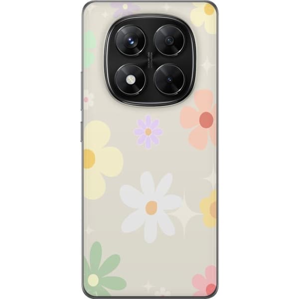 Mobilskal till Xiaomi Redmi Note 14 Pro med fejdande blommor