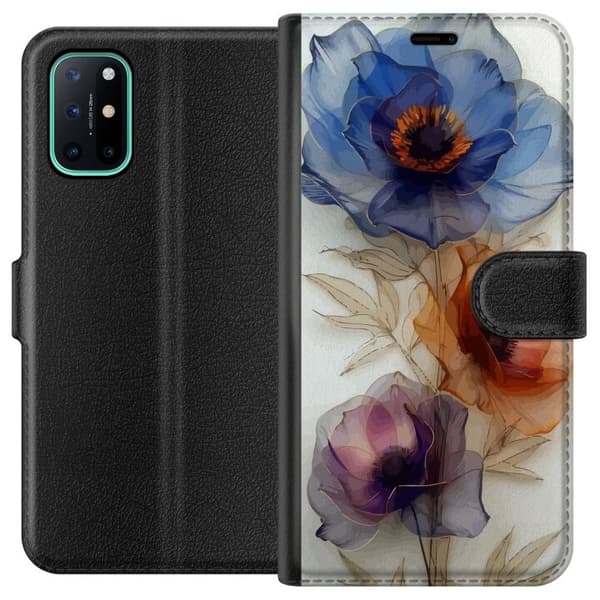 OnePlus 8T tegnebog med silkeblomster