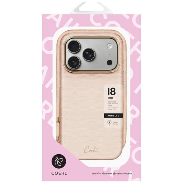 UNIQ Mobilskal För iPhone 18 Pro/17 Pro Coehl Mirelle - Rosa