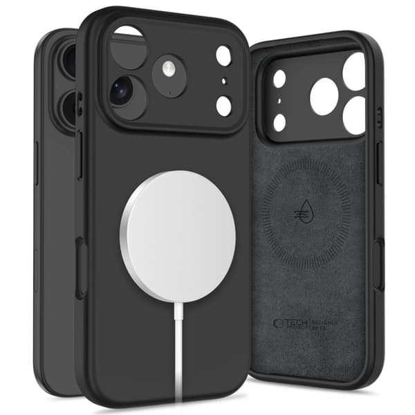 Tech-Protect Mobilskal till iPhone 18 Pro Max/17 Pro Max Magsafe Silikon - Svart
