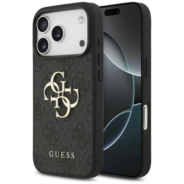 Guess Telefontaske til iPhone 17 Pro 4G Stort Logo - Sort
