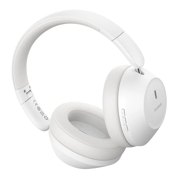 Baseus On-Ear Trådlösa Hörlurar Bluetooth 5.3 - Vit