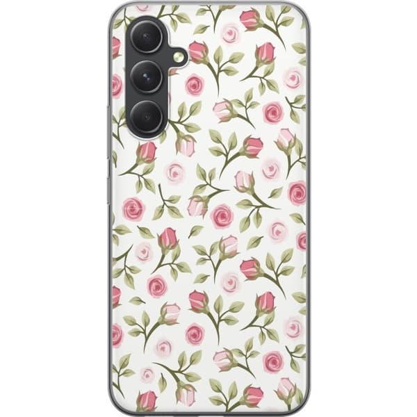Telefontaske til Samsung Galaxy S24 med blomster