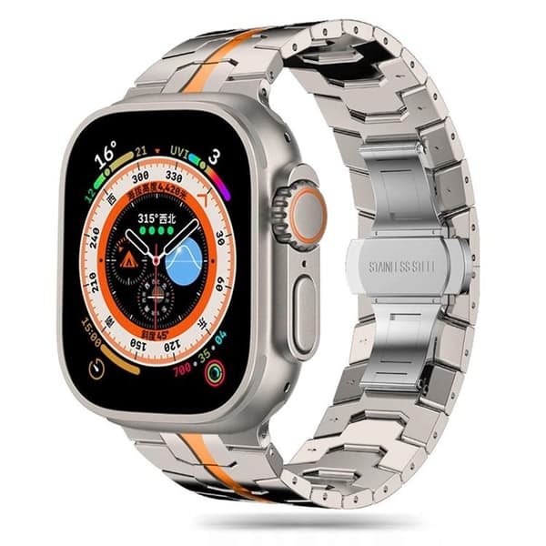 Tech-Protect Apple Watch (44/45/46/49mm) Armbåndslinjer - Titanium