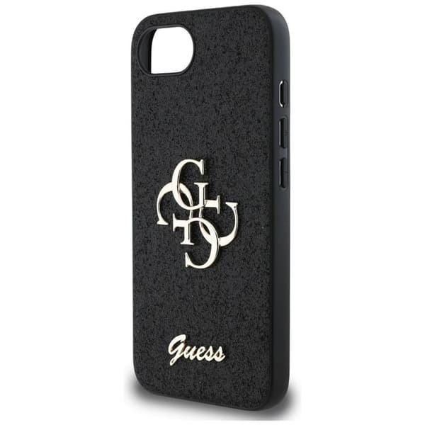 Guess Telefontaske til iPhone 16e Fast Glitter Big 4G - Sort