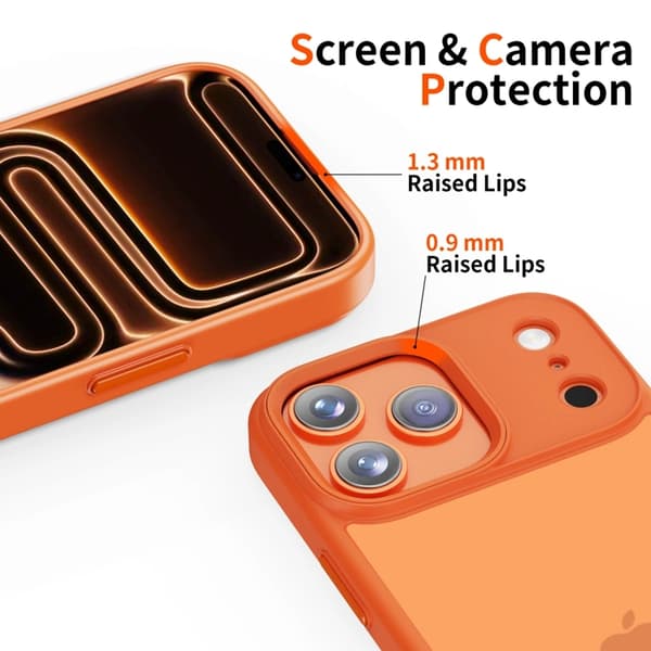 Tech-Protect telefonetui til iPhone 17 Pro Matte - Kosmisk Orange