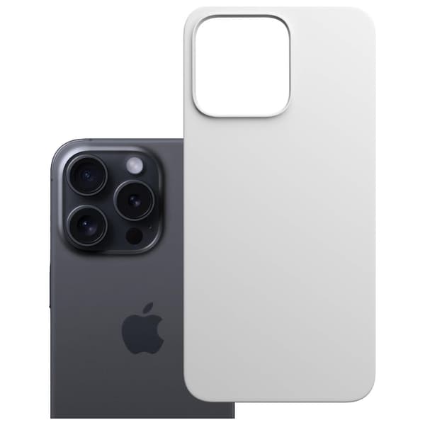 3MK Mobilskal till iPhone 16 Pro Max MagSafe Silikon Hardy - Vit