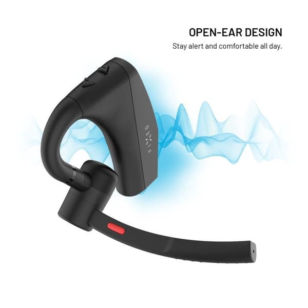 FIXED Talk Pro Trådlös Open-Ear Mono Headset med ENC Svart