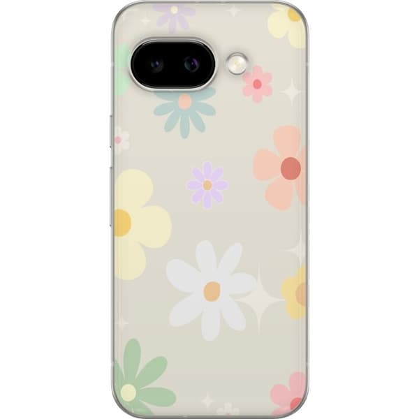 Mobilskal till Google Pixel 9a med fejdande blommor
