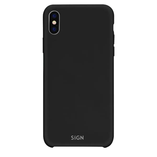 Sign iPhone X/XS Etui Flydende Silikone - Sort