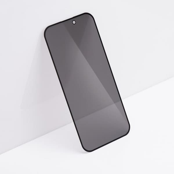 Forcell iPhone 16 Plus Karkaistu lasinen näytönsuoja Privacy - Musta
