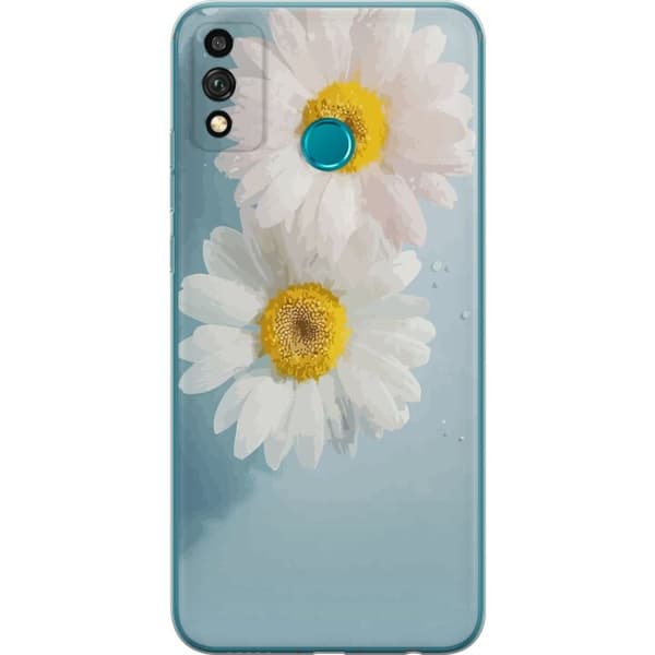 Telefontaske til Honor 9X Lite med sommerblomster