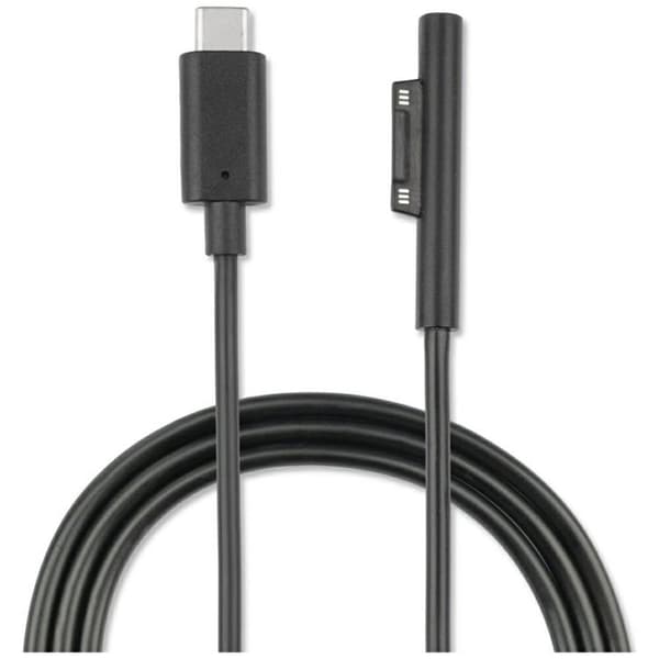 4smarts USB-C 5A Tilslutningskabel Til Microsoft Surface 1m - Sort