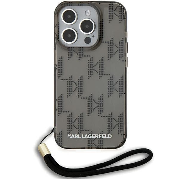 Karl Lagerfeld iPhone 15 Pro Max Skal MagSafe IML Mono KL Pattern