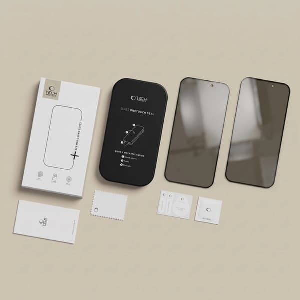 [2-Pack] Tech-Protect Härdat Glas Skärmskydd För iPhone 18 Pro/17 Pro Privacy