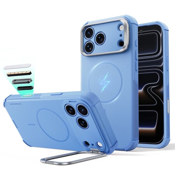ESR Mobilskal För iPhone 18 Pro/17 Pro Magsafe Cyber Touch Kickstand - Ljusblå