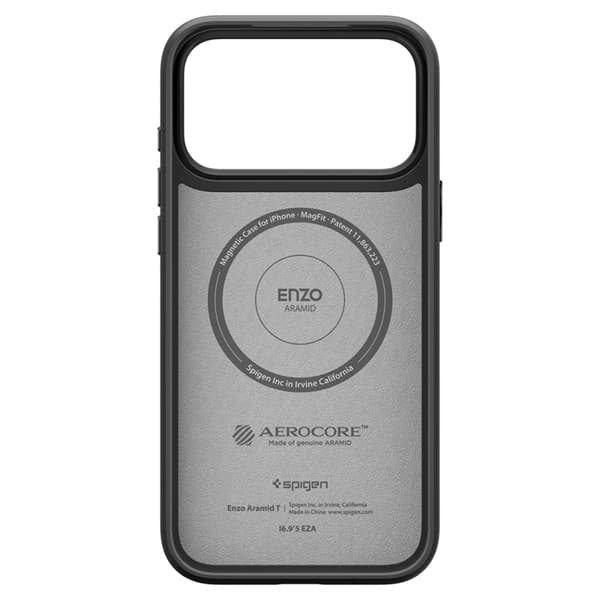 Spigen Telefontaske til iPhone 17 Pro Magsafe Enzo Aramid - Sort