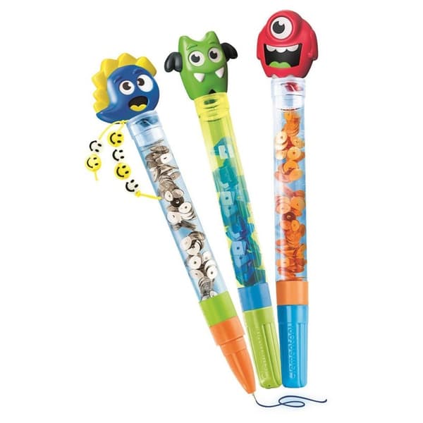 CLEMENTONI Opret dine kuglepenne 3-Pack Monster