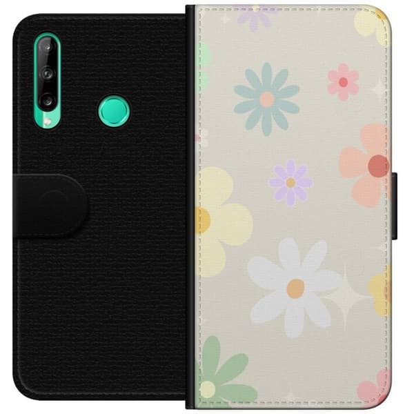 Plånboksfodral till Huawei P40 lite E med fejdande blommor