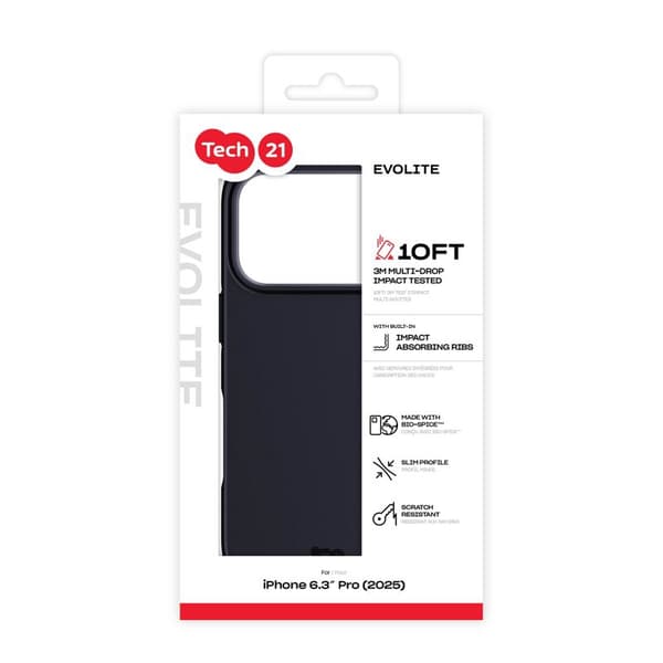 Tech21 Evo Lite Apple iPhone 17 Pro Svart