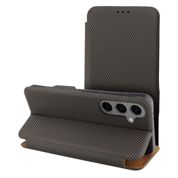 Galaxy S25 Plus Lompakkokotelo Folio Side Magnet - Ruskea